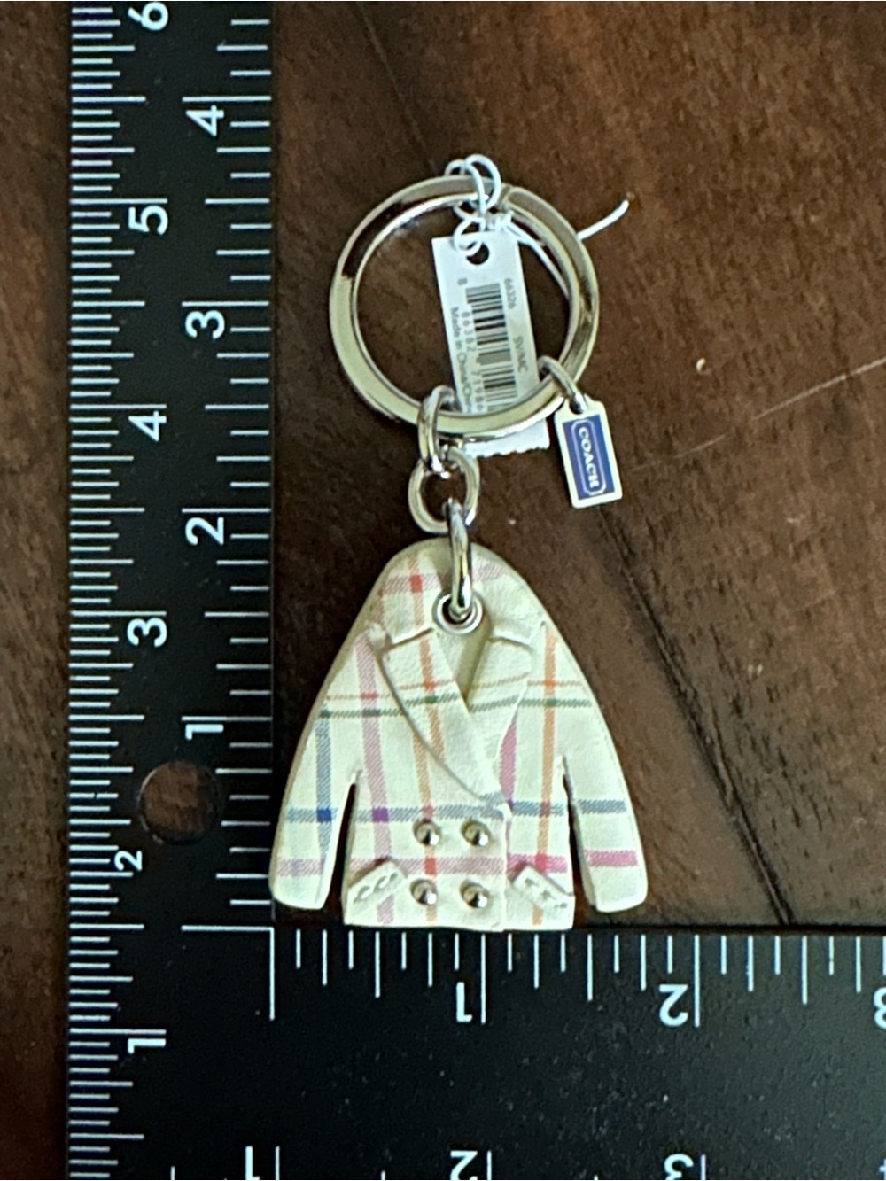 CoachTattersall Peacoat Key Fob Keychain NWT - Picture 6 of 6
